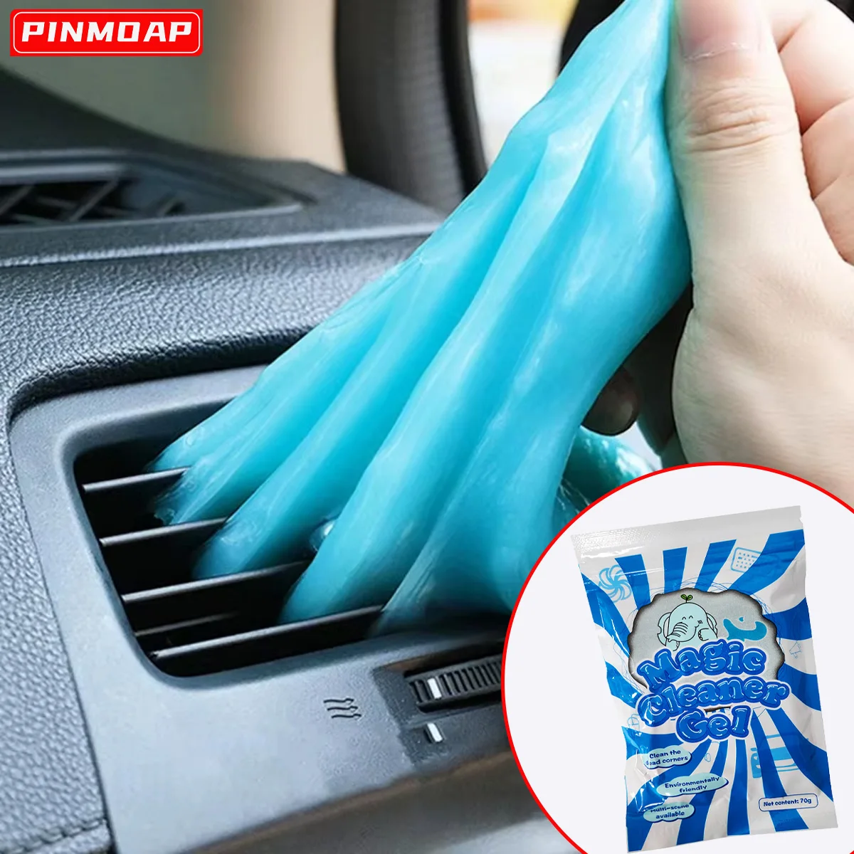 Car Washing Details Cleaning Gel Mud Reusable Multi-Purpose Cleaning Gel Air Conditioner Outlet Computer Keyboard Mud