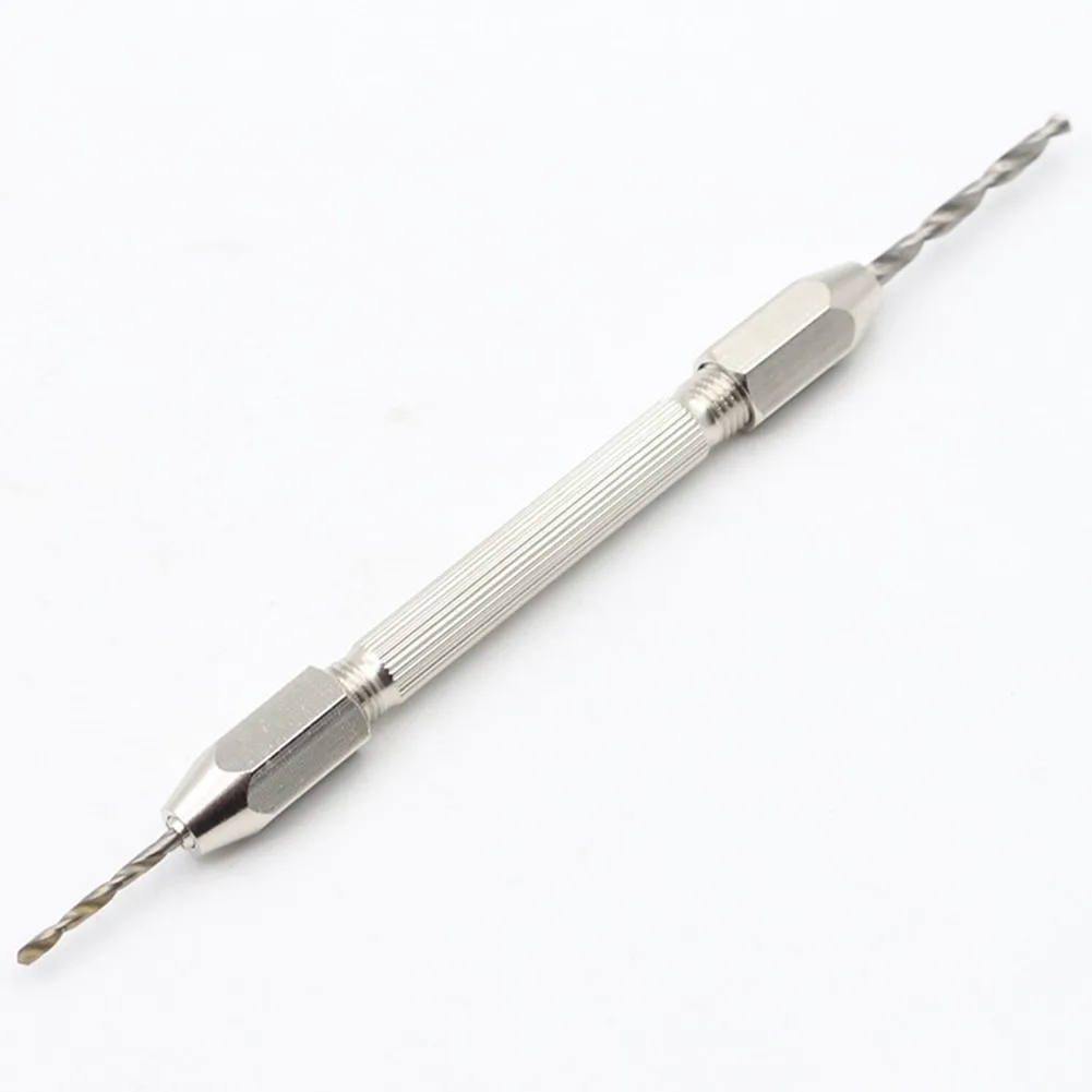 Doppelkopf schmuck Handwerk Hand Pin Loch bohrer Juweliere Bohrer Bohren Reibahle Spannfutter Klemme 0-3,1mm Mini Hand Twist-Drill Chuck ﻿