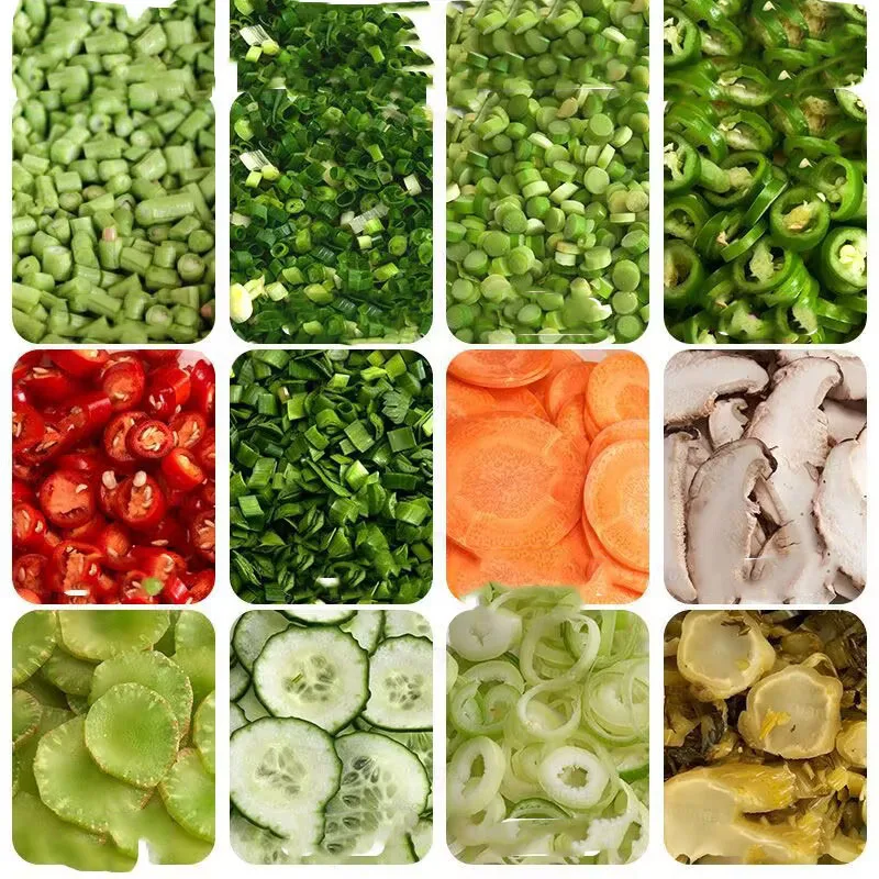110V/220V﻿Commercial Scallion Cutting MachineElectric Multifunctional Slicer Automatic Vegetable Dicing  Onion Ring Machine 2