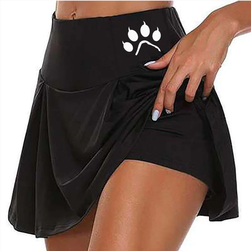 Women Cute Printed Tennis Skirts Golf Fitness Mini Short Skirt High Waist Athletic Running Short Quick Dry Sport Yoga Shorts