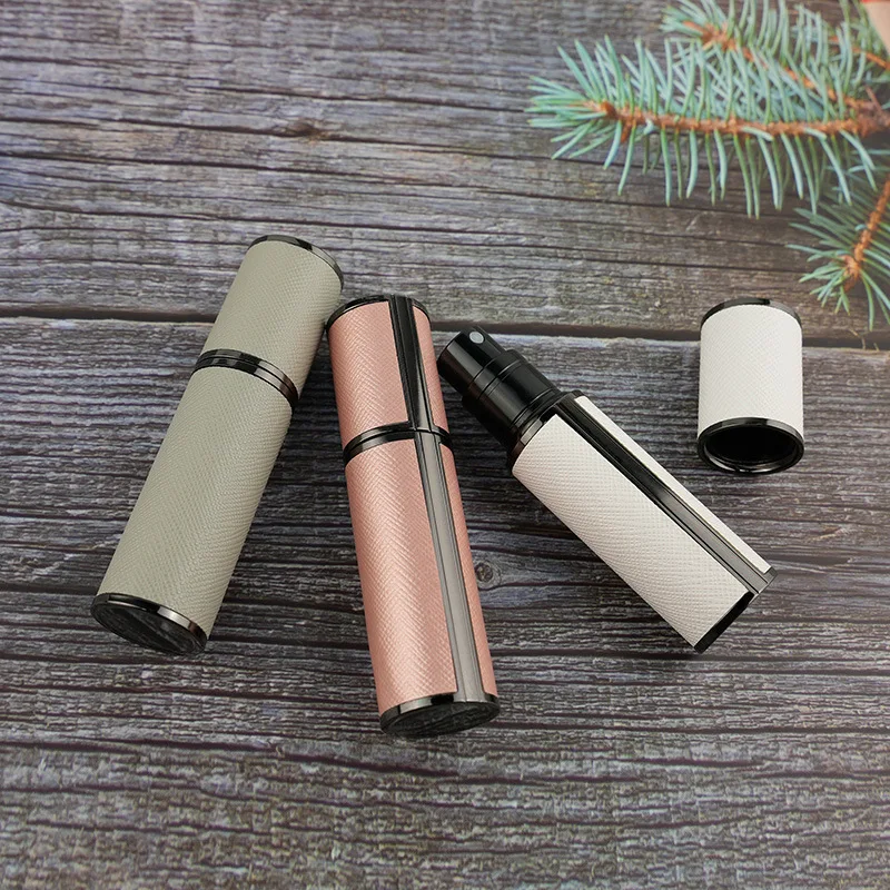 5ml Leather Perfume Dispenser Bottle Refillable Atomizer Travel Spray Ultral Fine Mist Fragrance Container