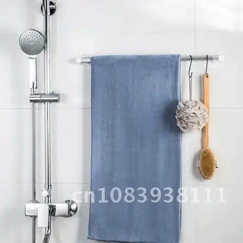 

Adjustable Curtain Rod Holder Clamp Hooks 2Pcs/Set Self Adhesive Curtain Hanging Rod Brackets Fixed Hanging Clips