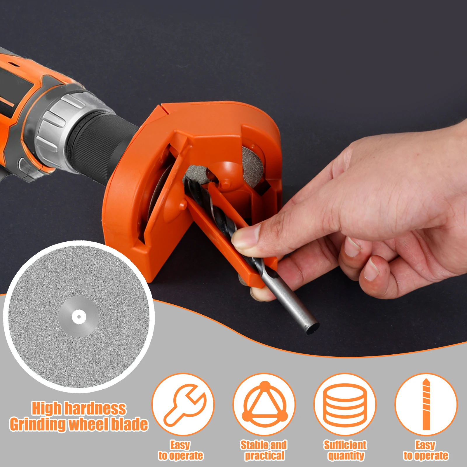 10Pcs Drill Bit Sharpening Disc Flat Lap Grind Wheels Multipurpose Drill Bit Grinding Discs For High Speed Steel Twist