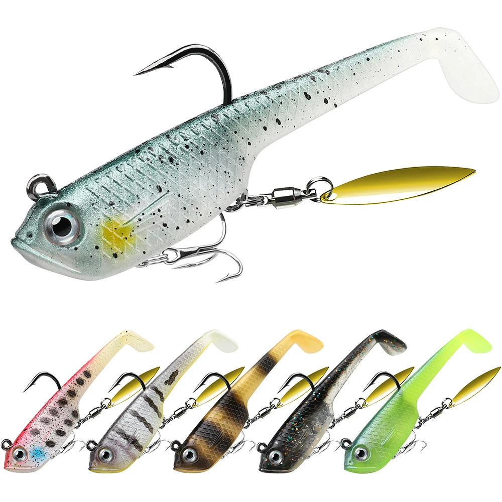 TRUSCEND 4/6PCS Fishing lures Artificial Simulation Soft Bait With