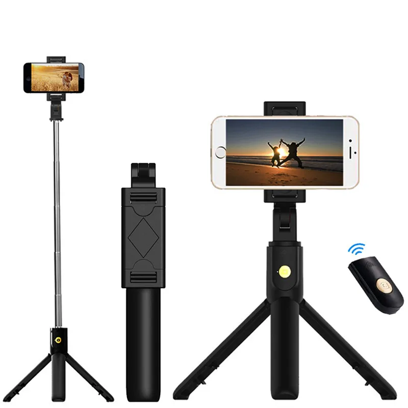 

3 In 1 Wireless Bluetooth Selfie Stick With Shutter Remote Tripod For Phone Monopod For iPhone 13 Smartphone Android ios Holder