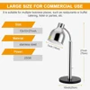 DZ1 Commercial Food Heat Lamp 360°Adjustable Head with Marble Base Infrared Heating Bulb for Food Heating Warmer Light Lamp 3