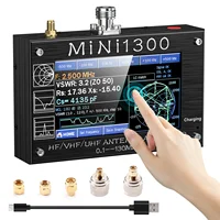 2024 Upgraded Mini1300 Antenna Analyzer 0.1Mhz~1300MHz with SMA Calibration Kits Vector Network Analyzer Multitester 1