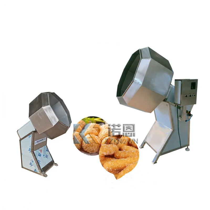 Stainless Steel Octagonal Potato Chips Flavor Mixer Snack Food Popcorn Seasoning Coating Flavoring Machine Drum Mixing Equipment mx f economic laboratory mixing equipment medical vortex mixer