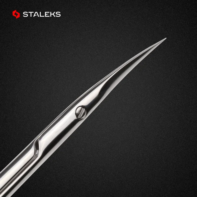 STALEKS SE-20-2 Nail Scissors High Quality Stainless Steel Elbow Eyebrow Scissors Profession Trim Nose Hair Makeup Tool 2