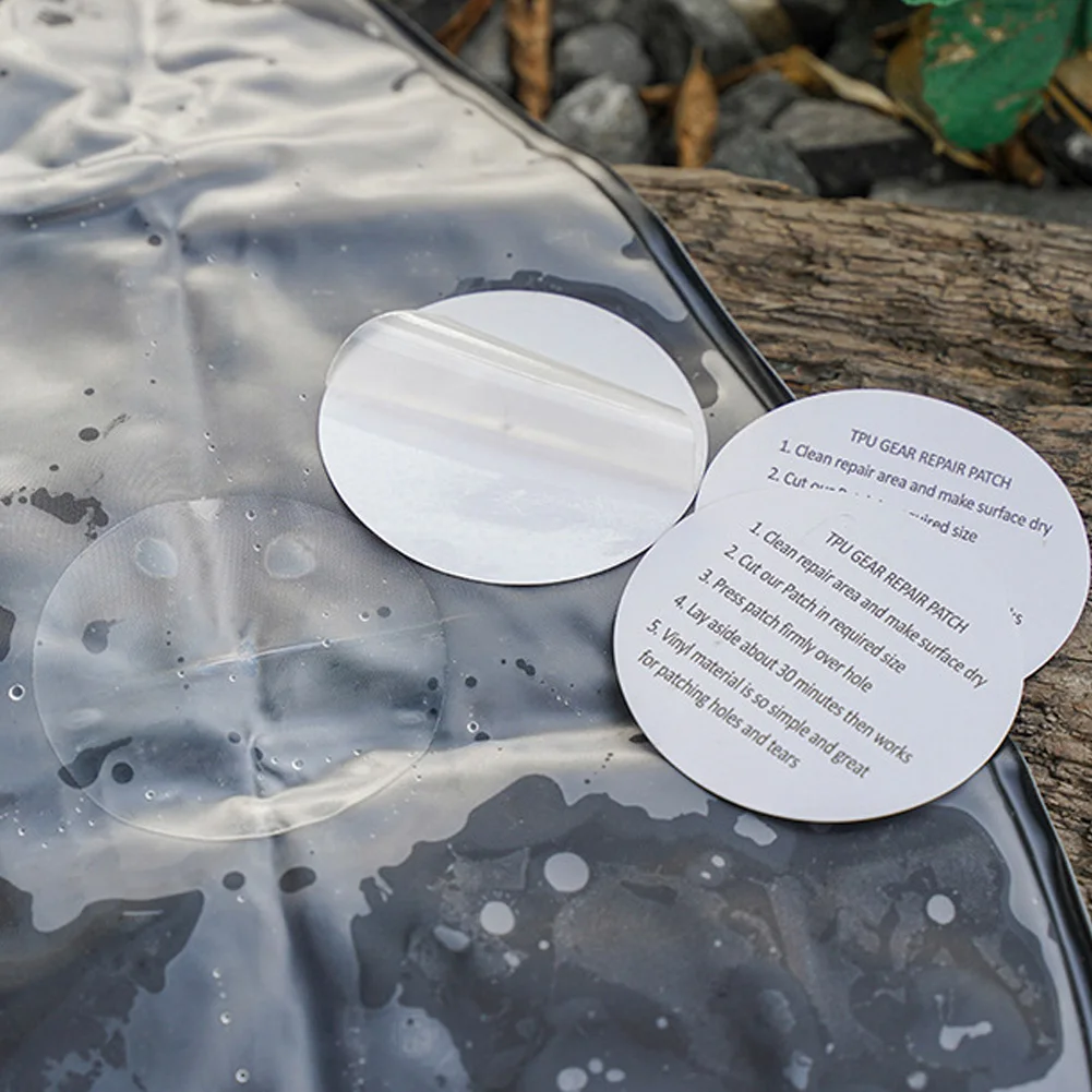 1-15Pcs Outdoor Tool Waterproof TPU Sticker Transparent Repair Tape for Inflatable Product Raincoat Tent Swim Rings Repair Patch