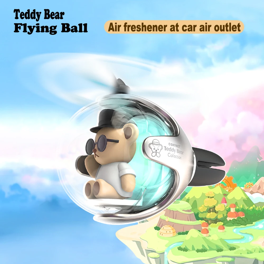 Aircraft Car Aromatherapy Air Outlet Fragrance Bear Pilot Auto Parts Car  Freshener - AliExpress