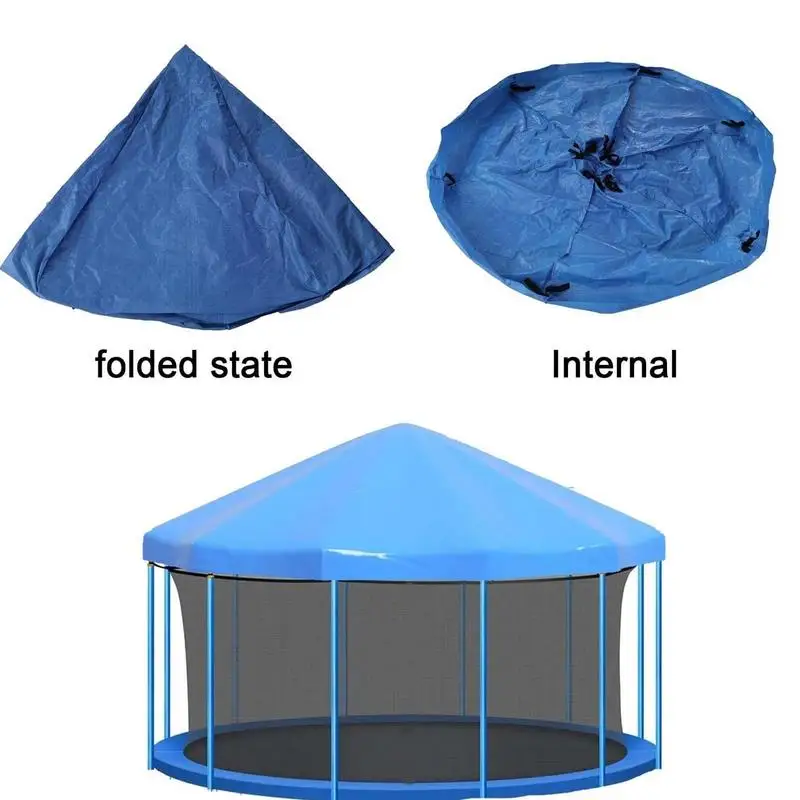 6/8/10/12ft Trampoline Cover Sun-Protection Trampolines Sunshade Waterproof Accessories for Outdoor Backyard Playground