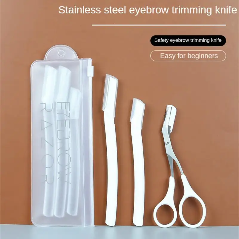 

Набор ножей для стрижки бровей 3 шт., профессиональные женские ножницы для бровей с аксессуарами, расческа для женщин