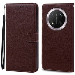 Premium Wallet Leather Flip Cover Phone Case, Durable and Stylish Protection, Multifunctional Flip Design with Card Slots for Honor Magic 7 Lite (Coffee)