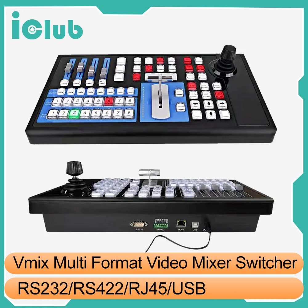 Vmix Joystick Controller Switchboard Control Panel Live broadcast Swithboard Multi Format Data Video Audio Mixer Switcher ezolen usb vmix panel switches controller video mixer switcher broadcast equipment for large live streaming