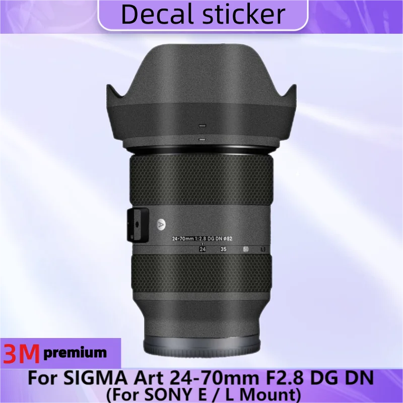 Per Sigma Art 24-70Mm F2.8 Dg Dn Per Sony E / L Mount Lens Sticker Protettivo Skin Decal Film Protector Coat 24-70 F/2.8 Dgdn