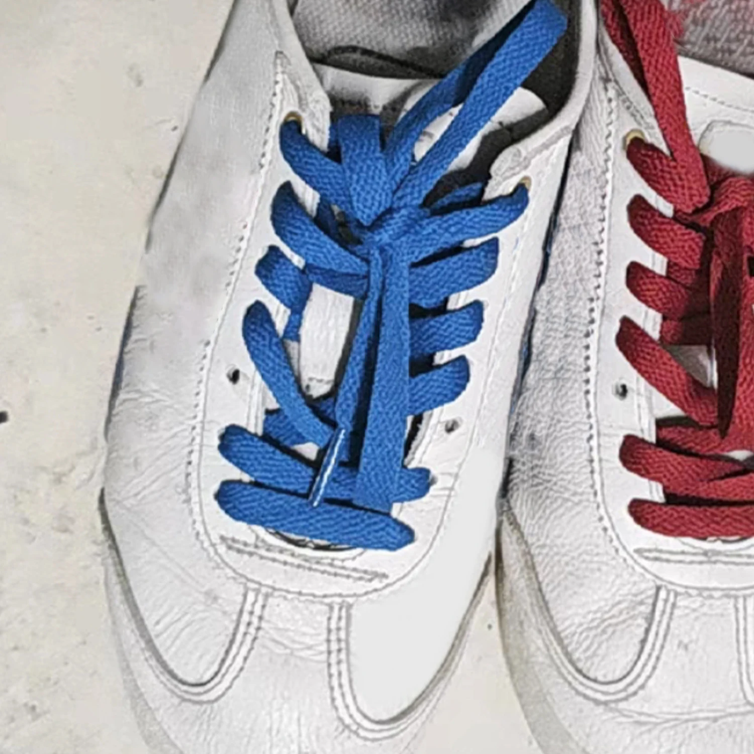 Mehrfarbige Sport-Schnürsenkel, weiß, orange, Sneakers-Schnürsenkel, keine Elastizität, flache Schnürsenkel, lässige Schnürsenkel, Damen und Herren, Spitzenzubehör – Detail 9
