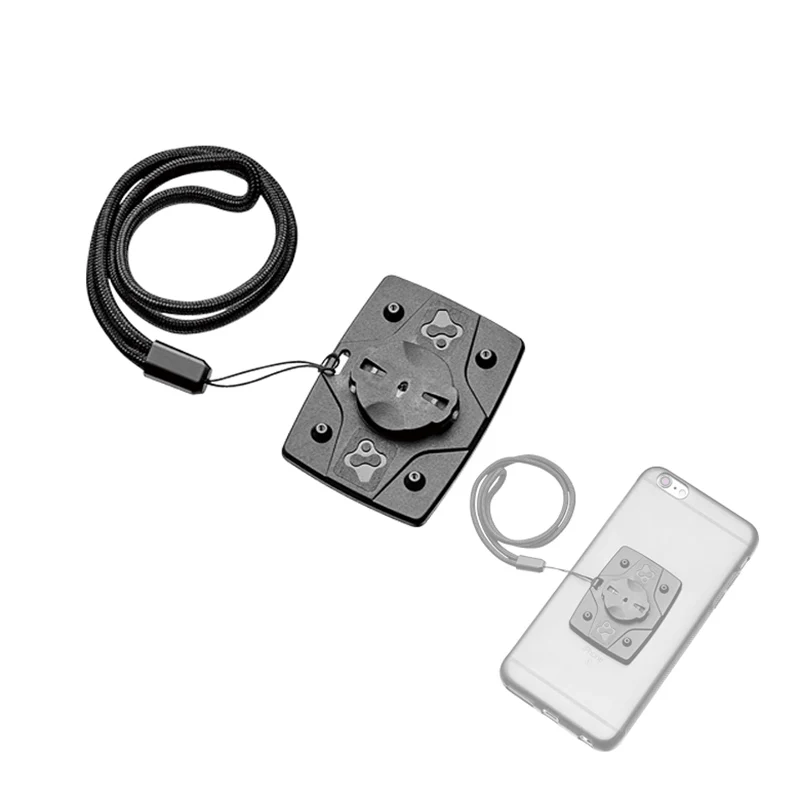 Garmin - Soporte adaptador para teléfono móvil (2 unidades, 40 x 40 mm, para bicicleta Garmin Edge, con adhesivo de gran alcance, plástico