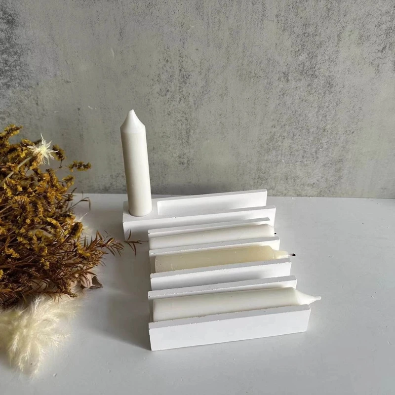 실리콘 DIY 3D 촛대 주조 수제 선물 비누 점토 공예 장식 주형
