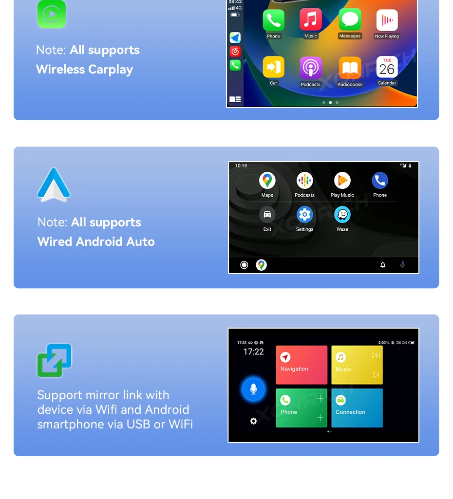 XONRICH Android 14 Autoradio für Honda Civic 8 2005-2011 Kabelloses Carplay GPS-Navigation DSP AI-Sprachsteuerung RDS Auto-Multimedia-Stereoanlage – Detail 8