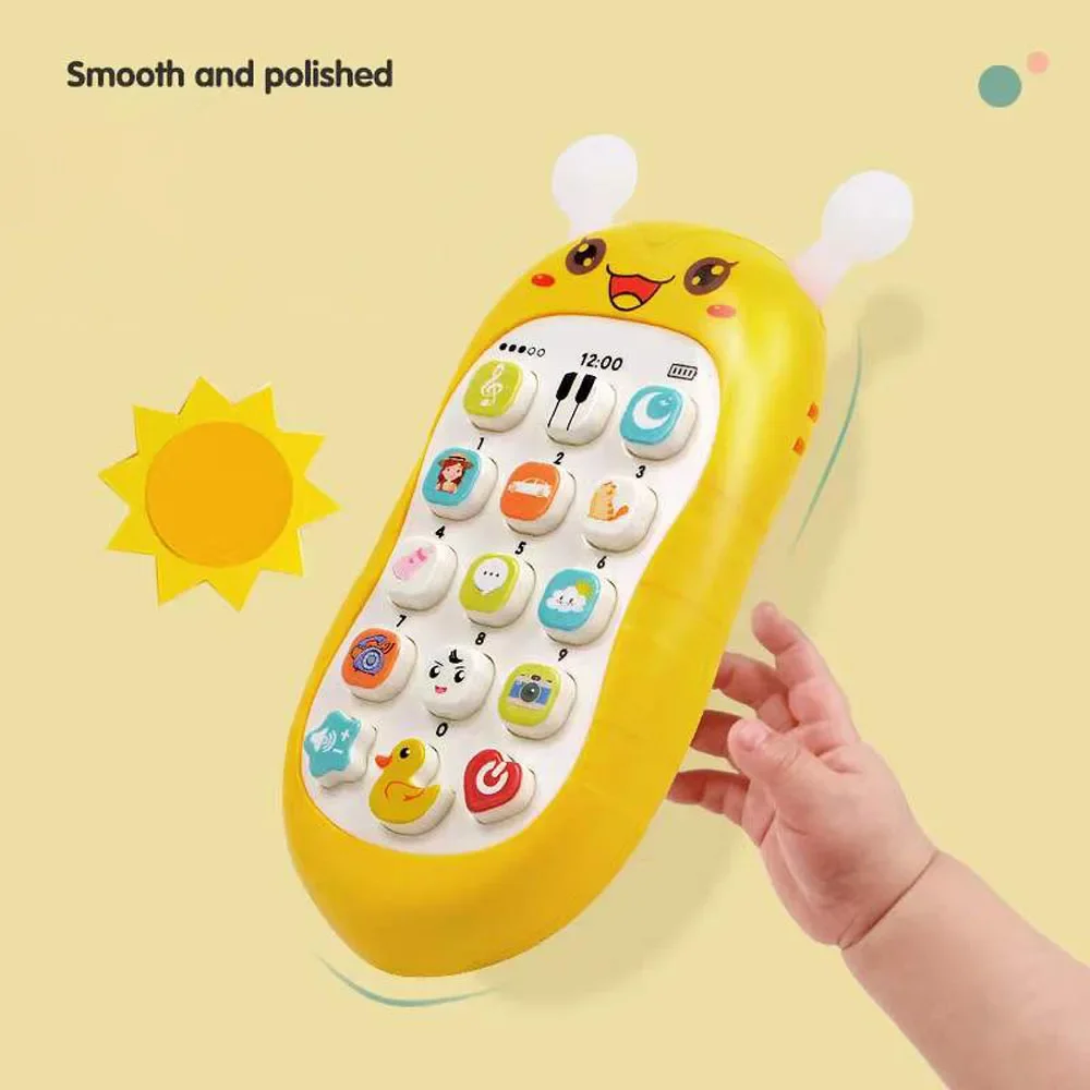 Baby Mobile Phone Infant Early Education Telephone Learning Machine Simulation Bite Intellectual Phones Children 0-3 Years Old 4