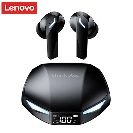 Choice Lenovo XT53 Upgrade Bluetooth 5.4 Earphone Low Latency Wireless Gaming Earbuds LED Display Waterproof Headphones with Mic