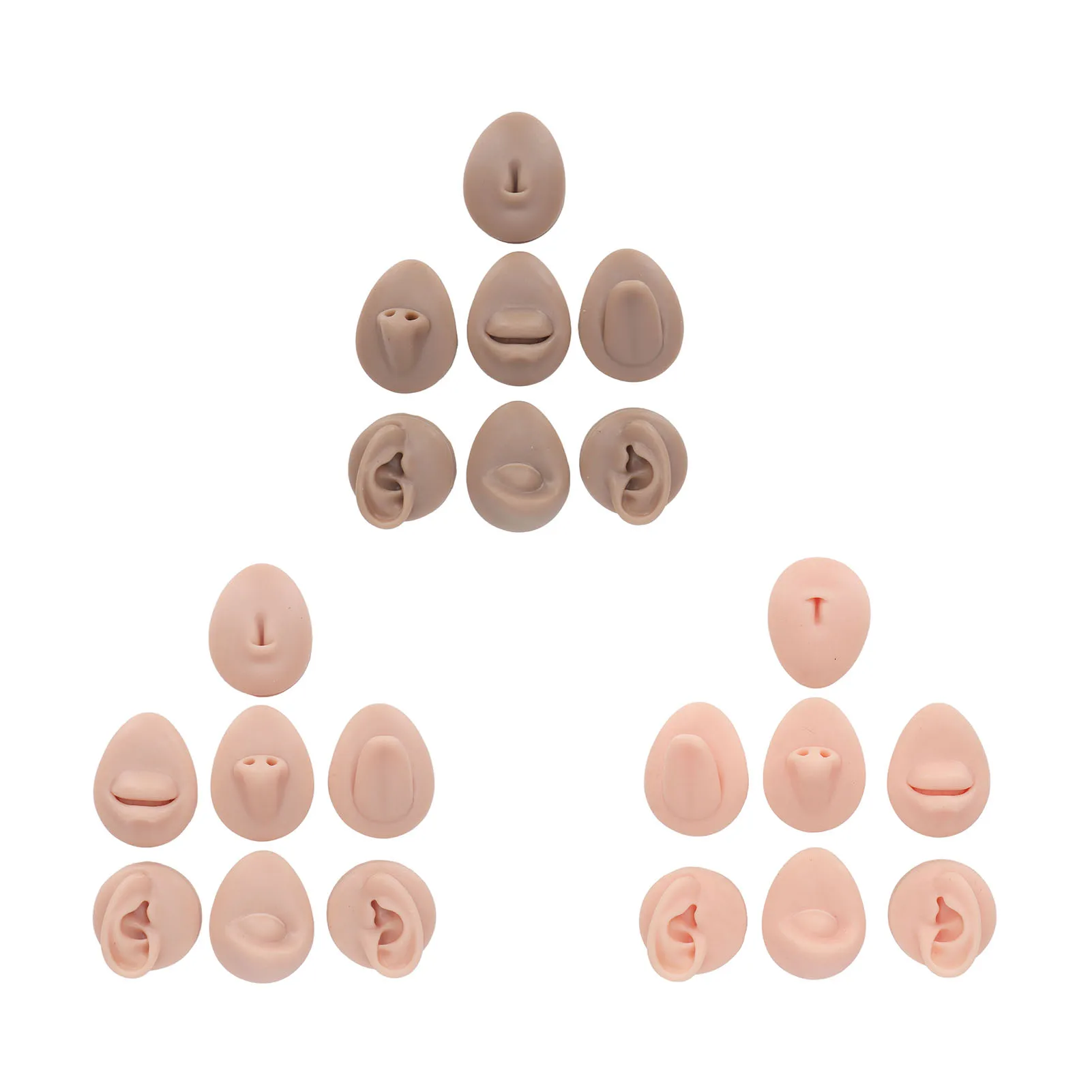 Flexible Silicone Body Piercing Practice Model
