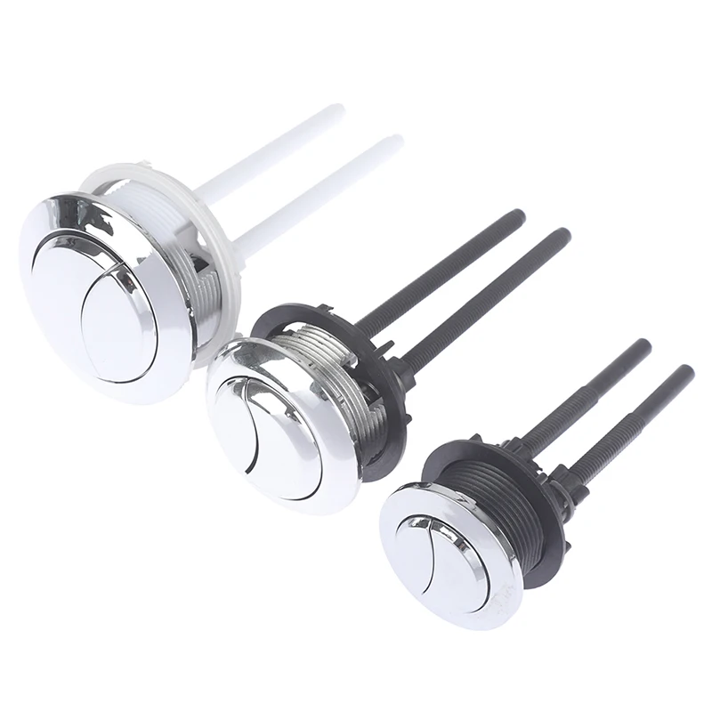 Description Picture 5 of item1Pc Plastic Round Shape Dual Flush Toilet Tank Button  Toilet Push Dual Flush Buttons Bathroom Toilet Hardware