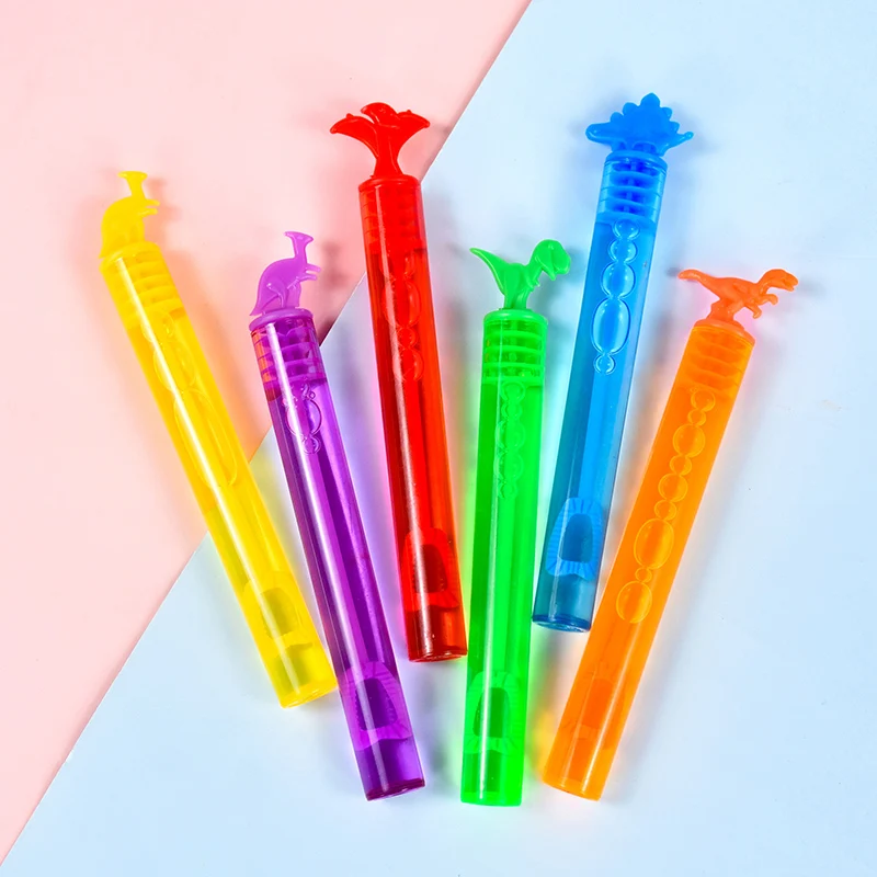 

12pc Plastic Dinosaur Bubble Tube Soap Bottle Dino Birthday Party Decoration Wedding Birthday Guests Gifts Baby Shower Kids Toys