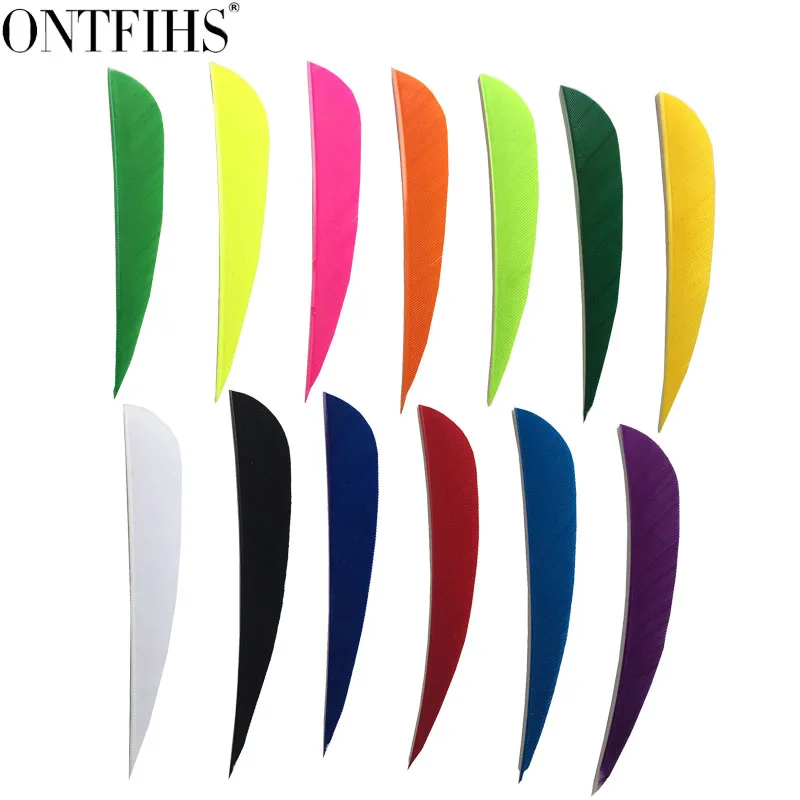

50Pcs Right Wing 3" Water Drop Archery Hunting Fletches Arrow Feathers Fletchings 3 Inch Vanes Archery Accessories