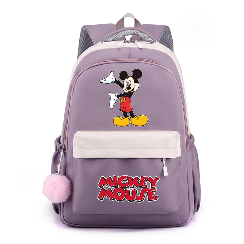 

Disney Mickey Mouse Backpack Girl Boy Schoolbag Children Kawaii Student Back To School Rucksack Teen Kids Gift Women Travel Bags