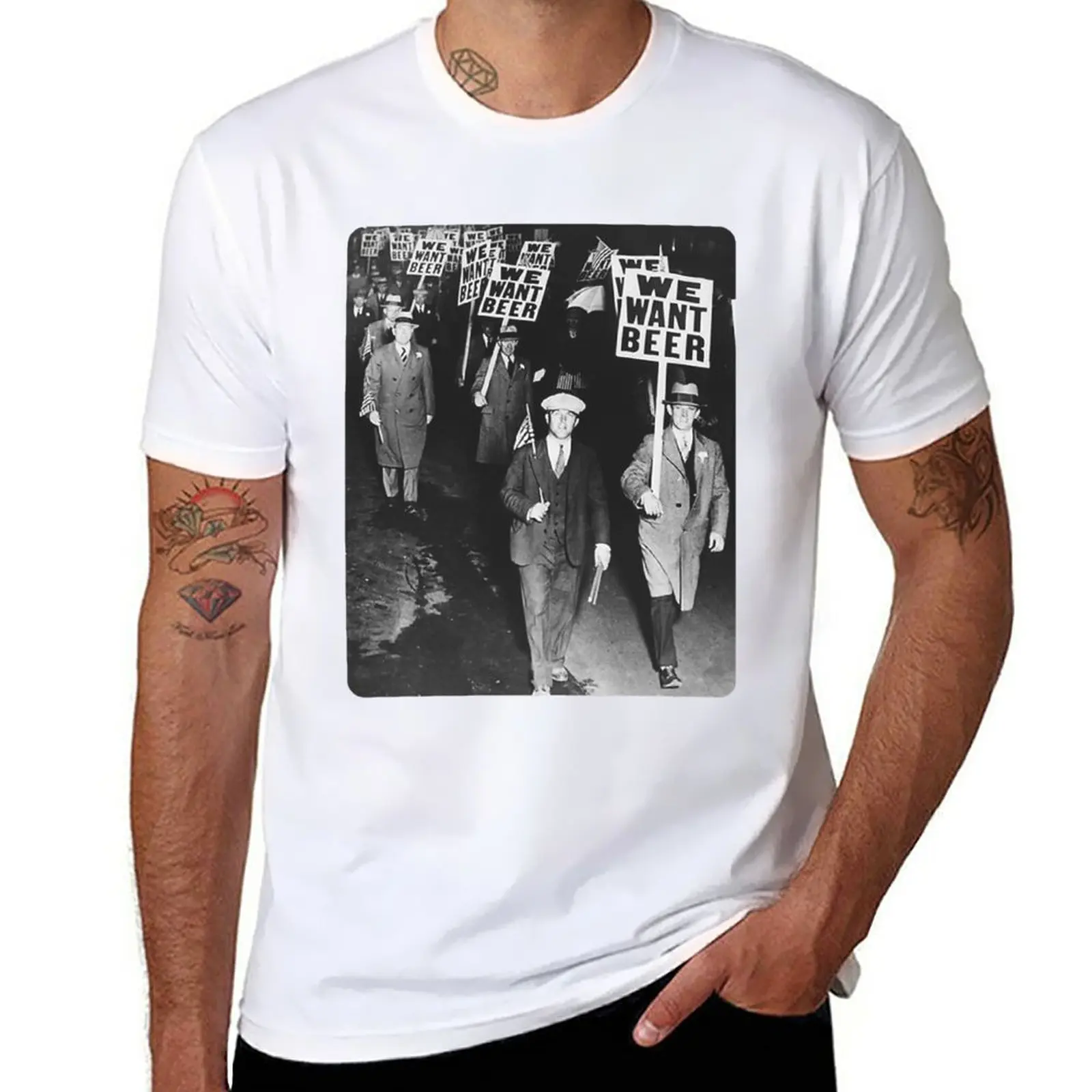 

New WE WANT BEER T-Shirt graphic t shirt Oversized t-shirt sweat shirts, men