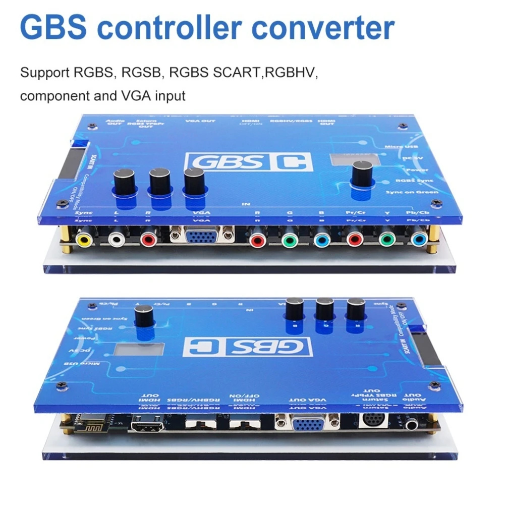 

GBS Control GBSC Video Converter BSC RGBS VGA Scart Ypbpr Signal to VGA HDMI-compatible Output for SEGA Dreamcast PlayStation2