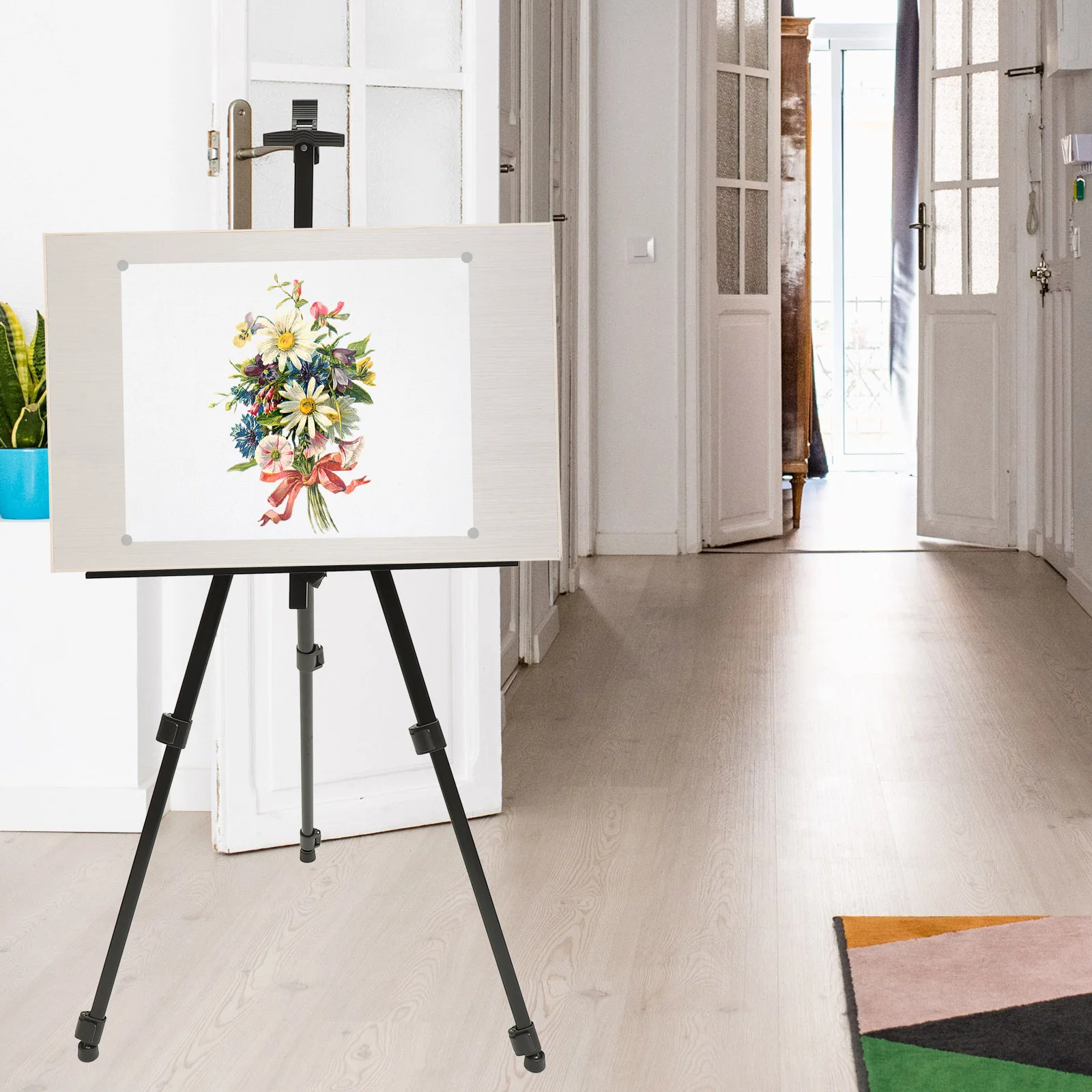 포스터 스탠드 이젤 접이식 학교 디스플레이, 사인 삼각대, 휴대용 페인팅 용품, 환영