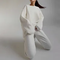 Ensemble de survêtement pour femme, ensemble de sport et yoga en molleton, pantalon de jogging, tenue de fitness, ensemble 2 pièces pour femmes 3