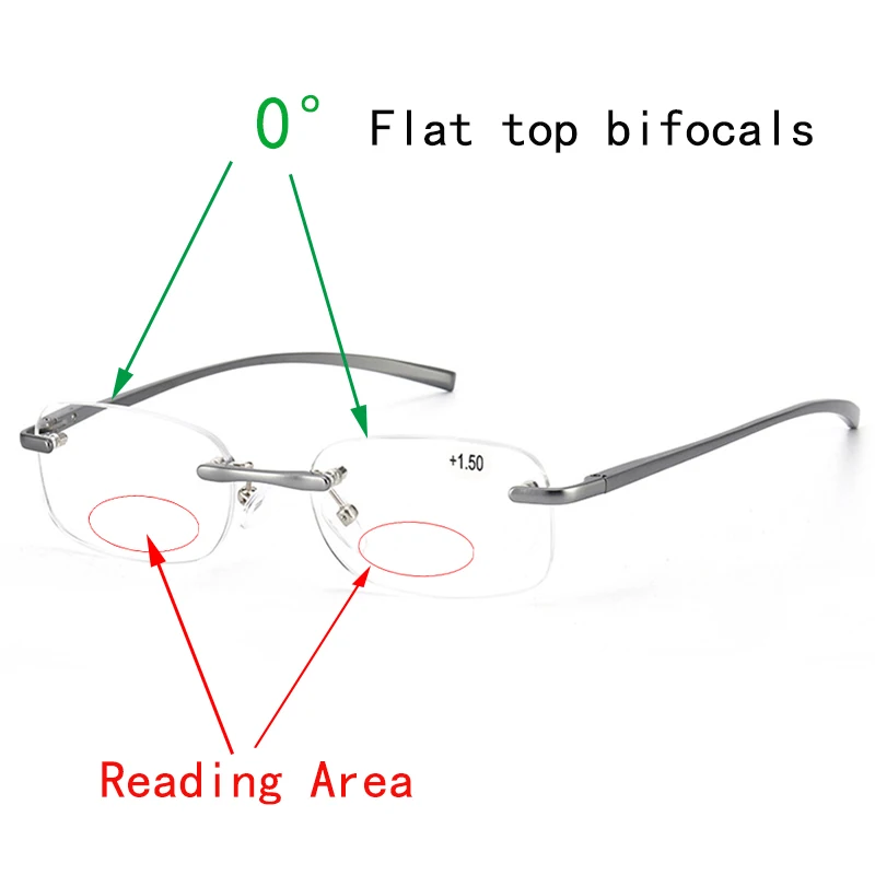 Reading Glasses Parts Of Glasses Frame Aluminum Magnesium Rimless