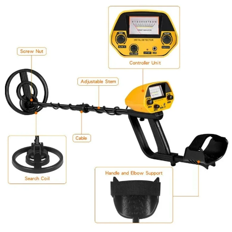 MD-5090 Metal Detector Portable High Precision Hunter Detector