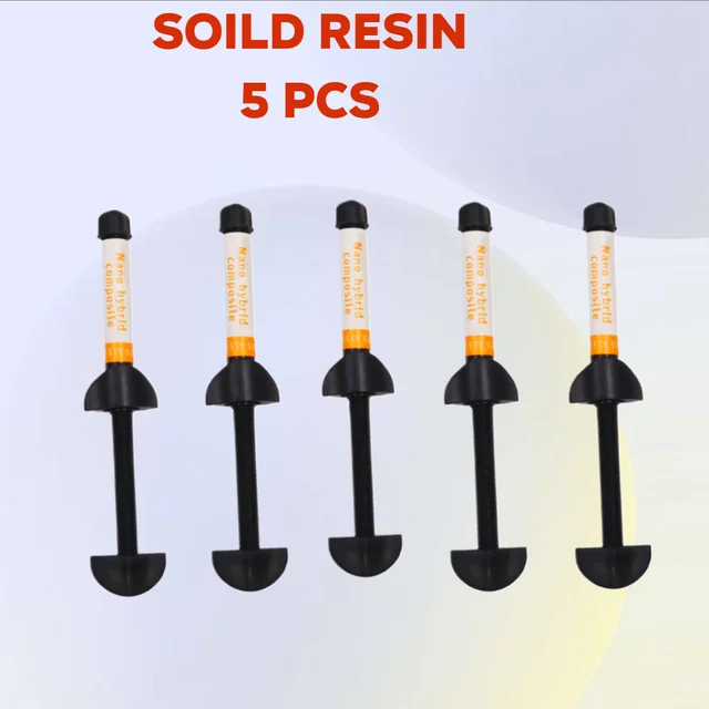 5PCS Dental Restoration Syringe Universal Color Shade Dentistry Enamel Material Aesthetics Resin With Dentist Consumables