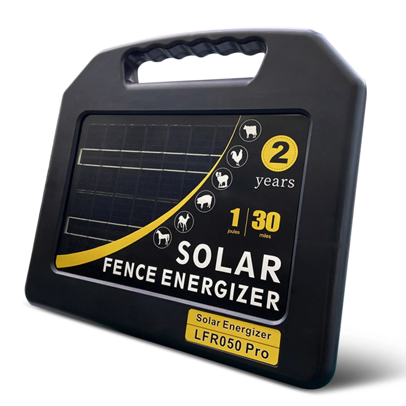 Livestock Electric Solar Fence Energizer 48KM Antitheft High Voltage Pulse Controller for