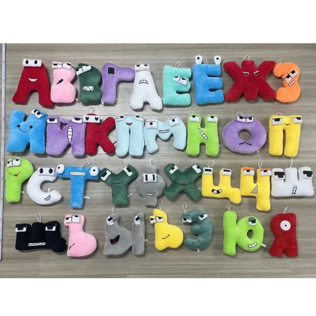 33pcs/set Russian Alphabet Lore Plush Toys 20cm Soft Education