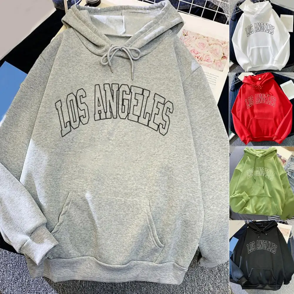 

Women's Y2k Casual Hoodies Autumn Winter New Tricolor Colorblock Letter Print Round Neck Long Sleeve Femininas Pullover Sweater