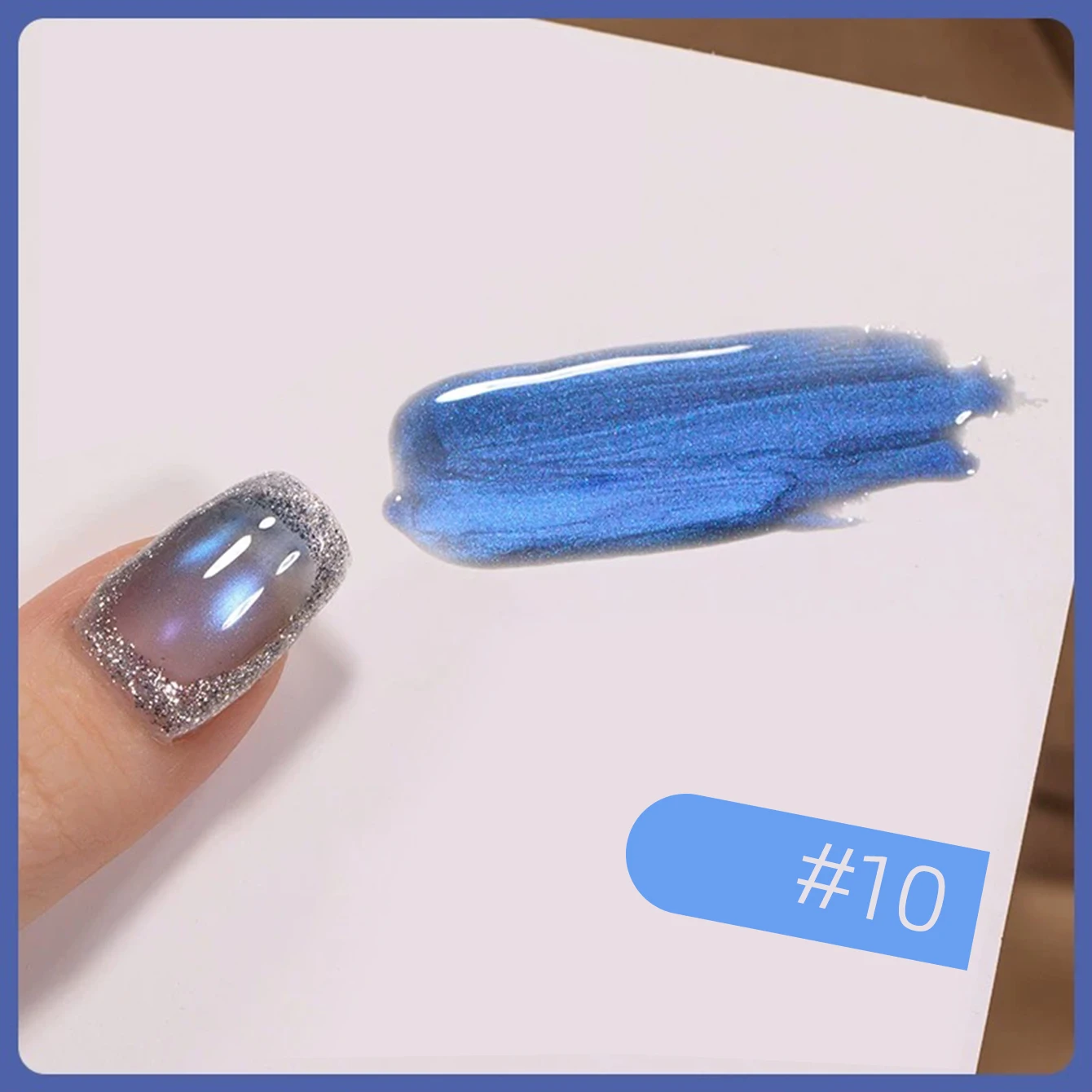12ML Strobe Green Cat Eye Magnetic Gel Polish - Summer Nail Collection