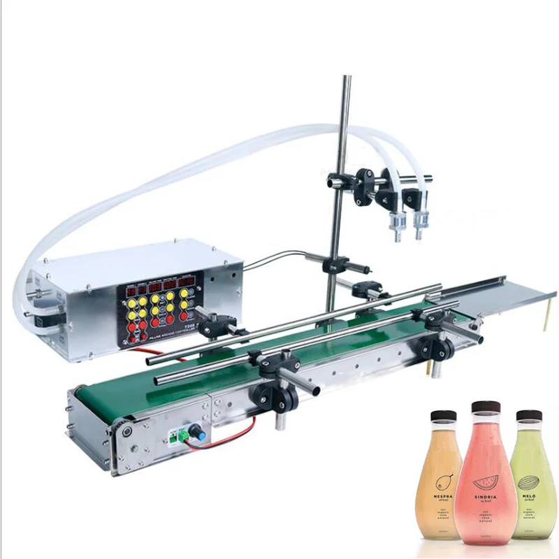 

Automatic Filling Machine Liquid Perfume Bottle Water Oil Juice Single Head Filler With Conveyor Belt