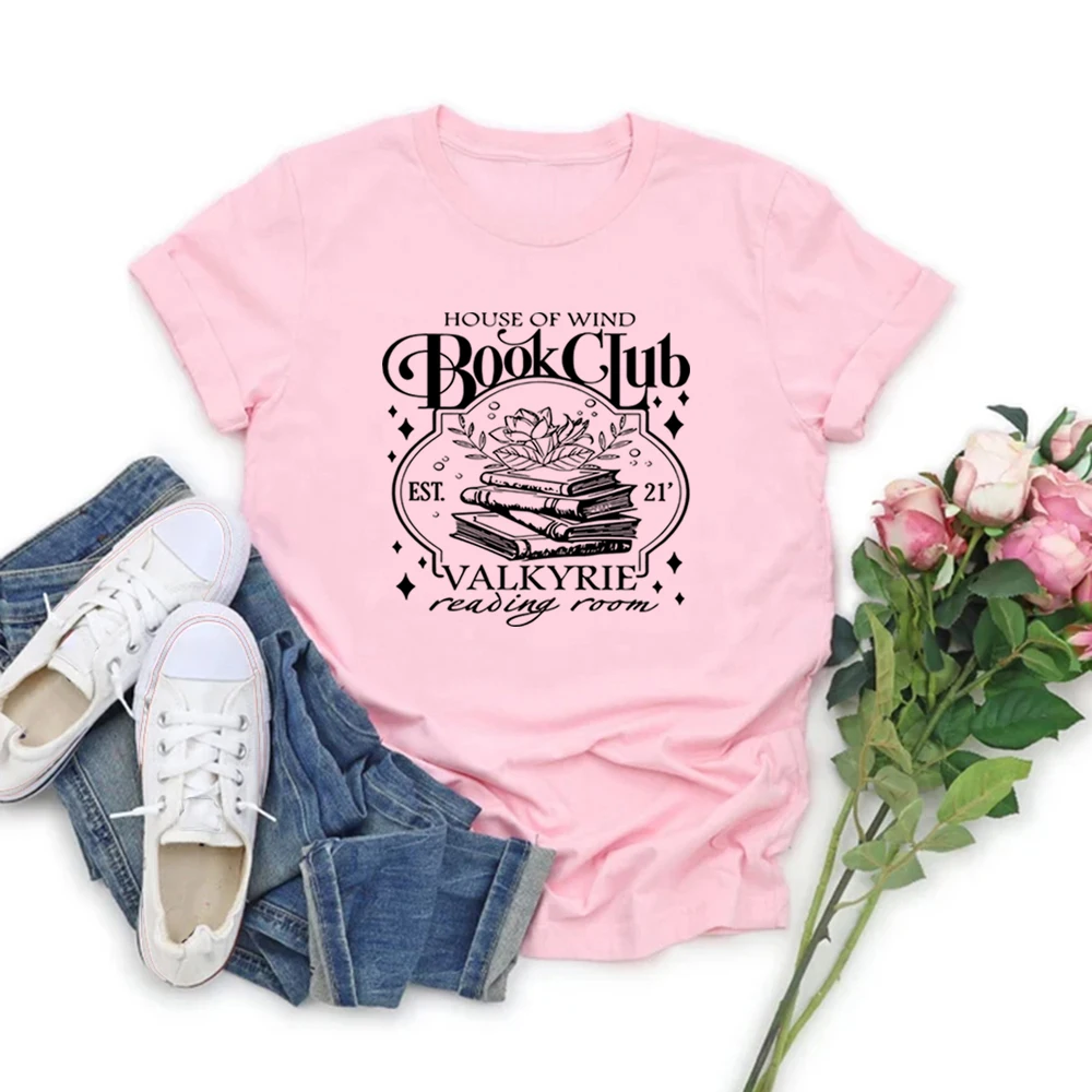 House of Wind Library Velaris T-Shirt Acotar Book Club Shirt SJM Throne of Glass Tshirt Night Court Tee Short Sleeve T-shirts