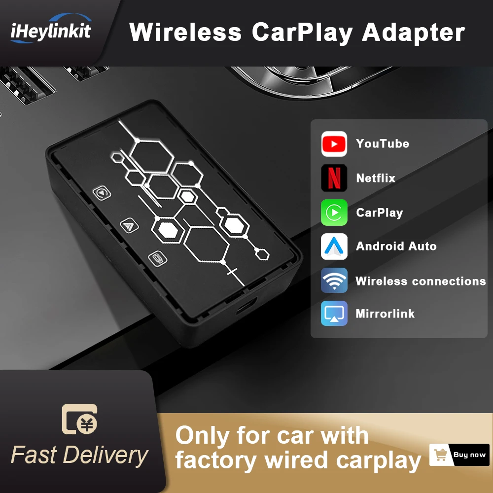 iHeylinkit2023WirelessCarplayAndroidAuto3in1MiniBoxAdapter