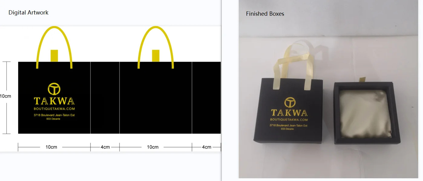 Wholesale 500pcs/Lot Custom Reusable Foldable Paper Slide Drawer Jewelry Boxes with Log... - SKU SDJB0933 - UGI Packaging