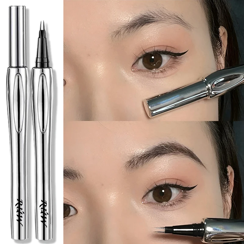 Liquid Eyebrow Pencil Waterproof 2 Point Microblade Brow Pen_voghion.com