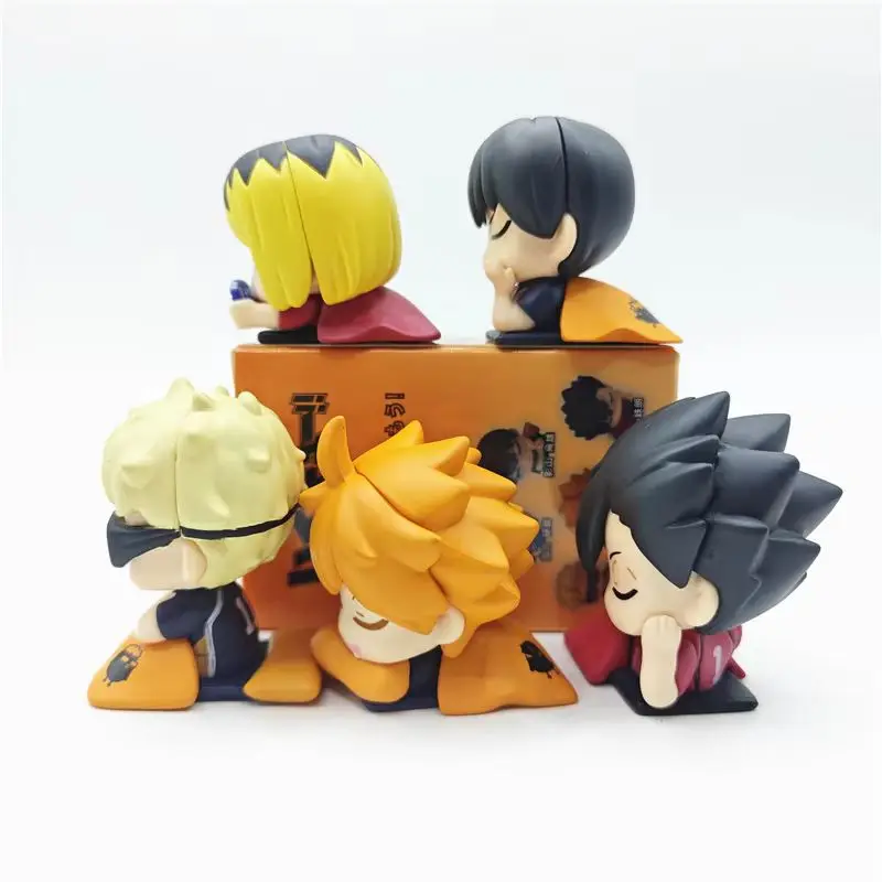 Haikyuu!! Sleep Series Collectible Anime Figures Featuring Hinata Shoyo, Kei Tsukishima, Kozume Kenma & Tetsurou Kuroo