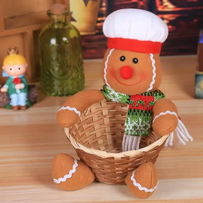 Christmas Candy Packaging Merry Christmas Candy Storage Basket Santa Claus Storage Basket Christmas Candy Decoration Xmas Gifts Box