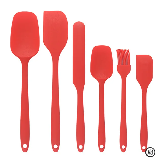 Silicone Spatula & Brush Set 6